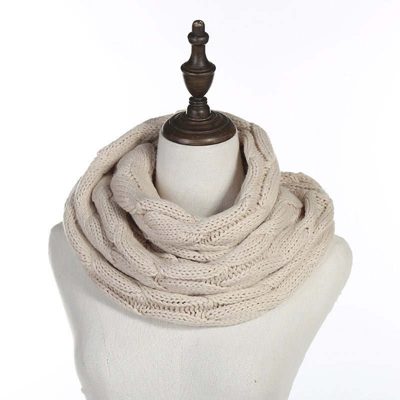 Autumn And Winter Hundred Towers Warm Knitted Scarf