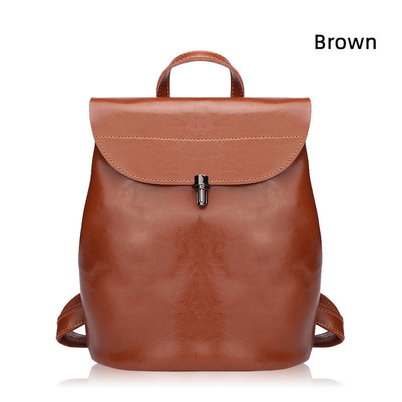 Leather Women Backpack Crossbody  Wallet Shoulder Makeup Bag