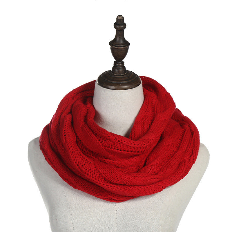 Autumn And Winter Hundred Towers Warm Knitted Scarf