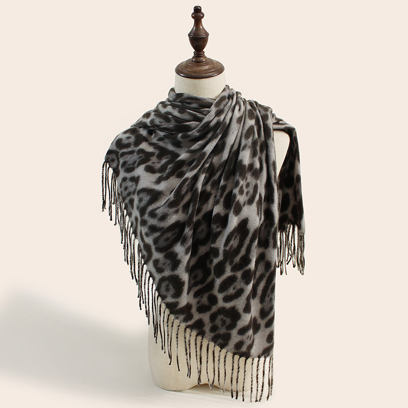 Leopard Print Scarf Women's