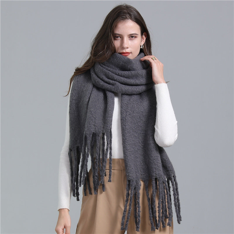 Scarf Lengthened Solid Color