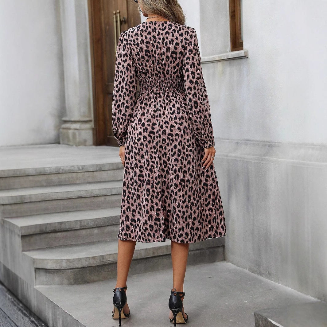Long Sleeve Midi Dress European And American
