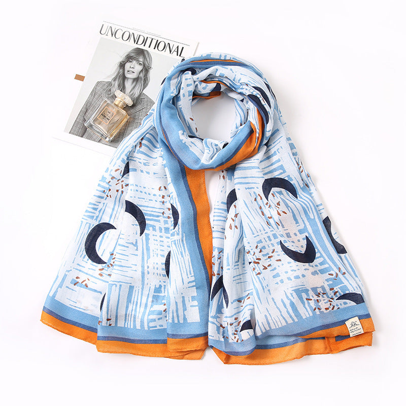 Ladies Decorative Accessories Printed Fashion Scarf