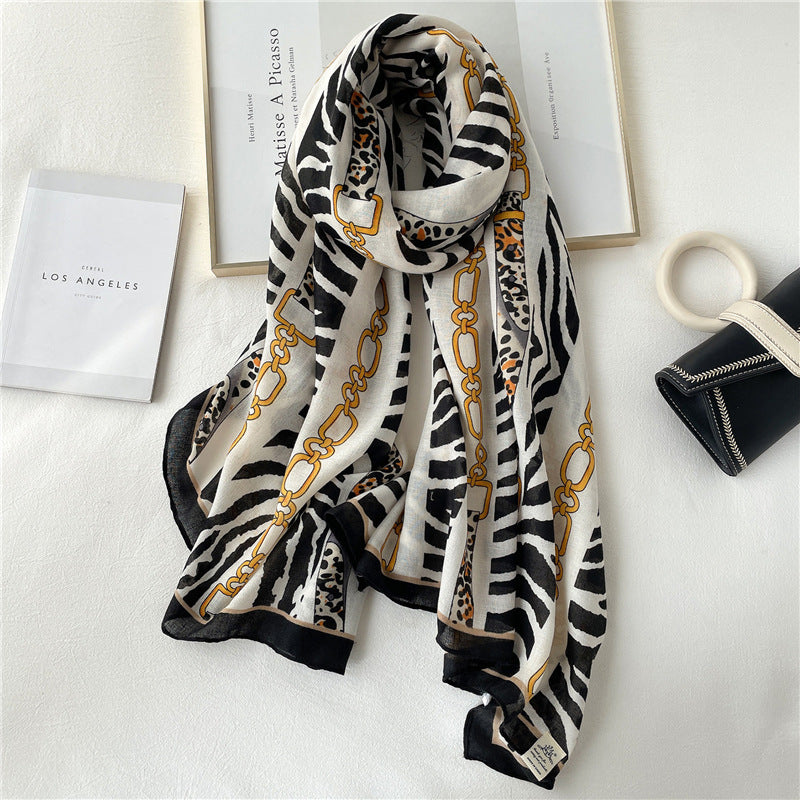 Ladies Decorative Accessories Printed Fashion Scarf