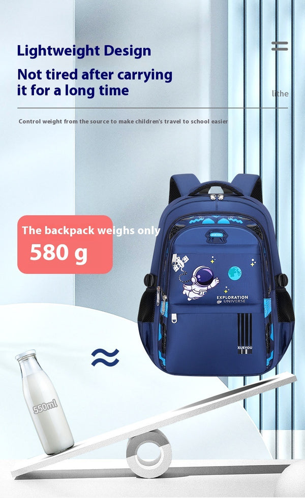 Schoolbag Spaceman Primary School Student  Children Nylon Backpack Boy