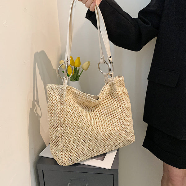 Bucket Girl Simple Handbag Seaside Beach