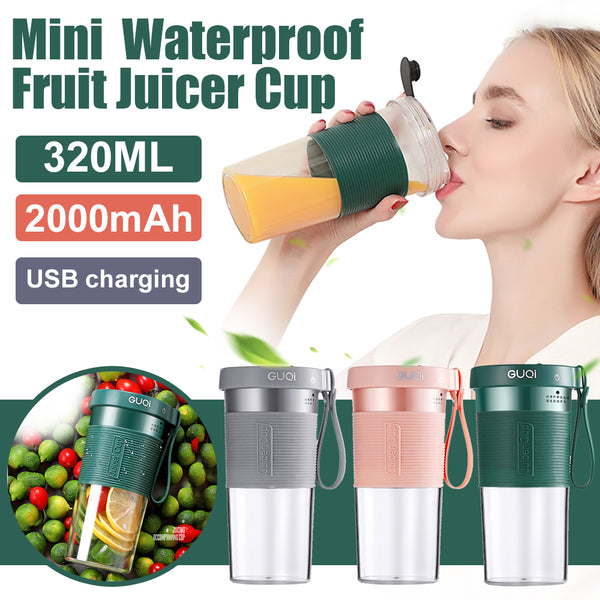 Mini USB Rechargeable Portable Blender Electric Fruit Juicer, Maker Lightweight Sports Bottle Multifunction