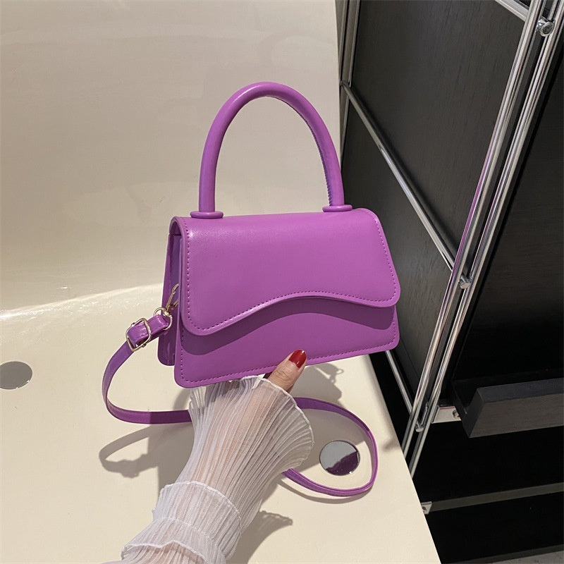 Fashion Handbag Simple Solid Color Tote