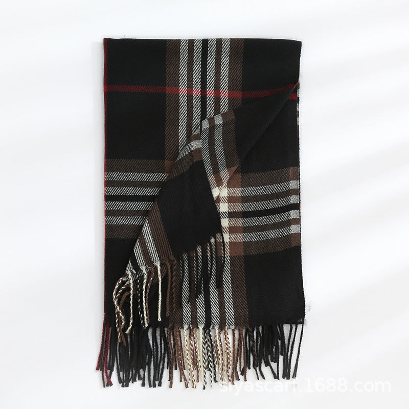 Fashion Classic Plaid Scarf Women