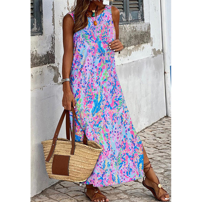 Women's Printing Maxi Dress