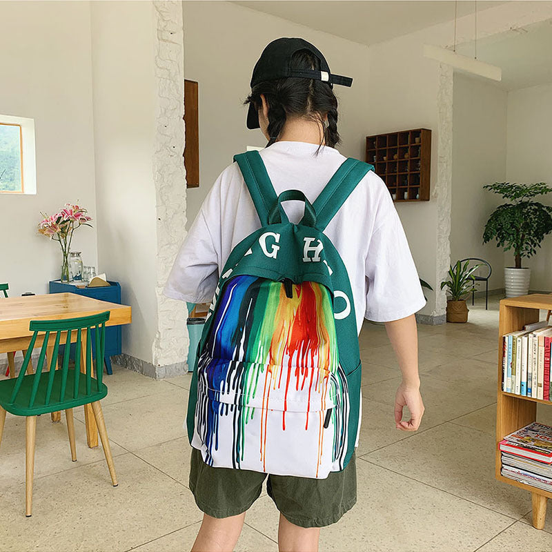 Rainbow Backpack Back to School