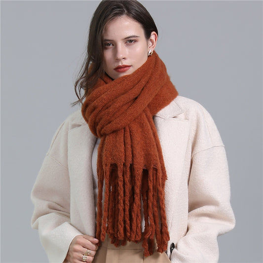 Scarf Lengthened Solid Color