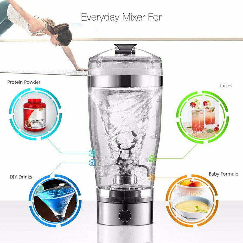 Electric Protein Shake Stirrer USB Shake Bottle Milk Coffee Blender Kettle Sports And Fitness s Charging Electric Shaker Cup