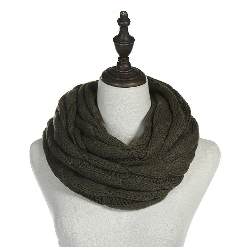 Autumn And Winter Hundred Towers Warm Knitted Scarf