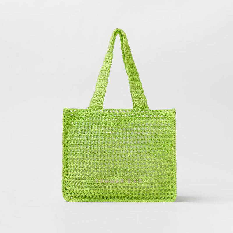 Hollow Crochet Handbag Straw Summer