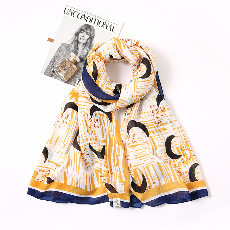 Ladies Decorative Accessories Printed Fashion Scarf