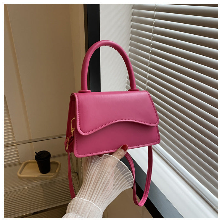 Fashion Handbag Simple Solid Color Tote