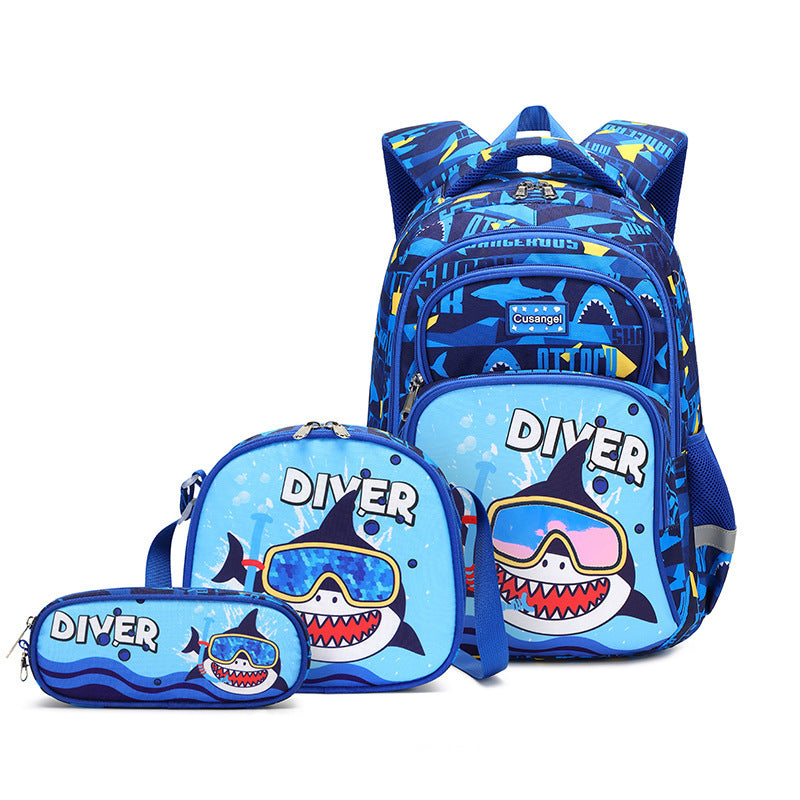 Primary School Student Schoolbag Boys Grade 1-3 Children Backpack