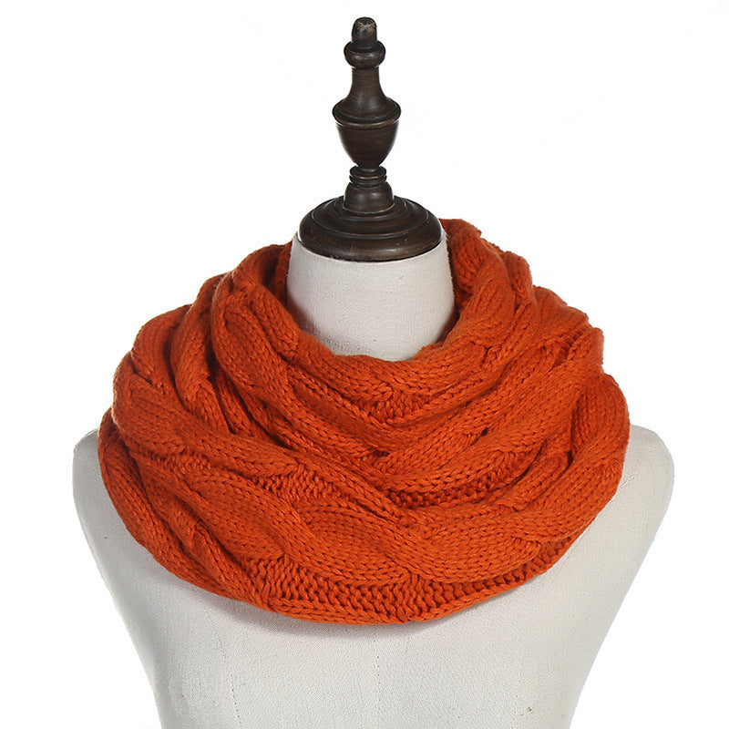 Autumn And Winter Hundred Towers Warm Knitted Scarf