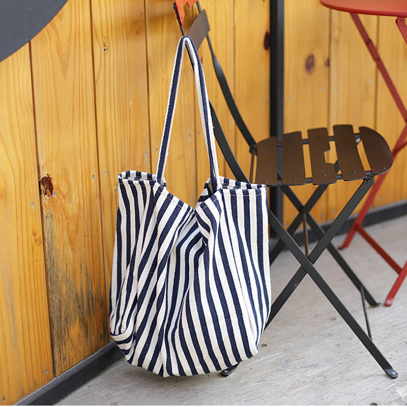 Striped Bags High Capacity Shoulder Bags