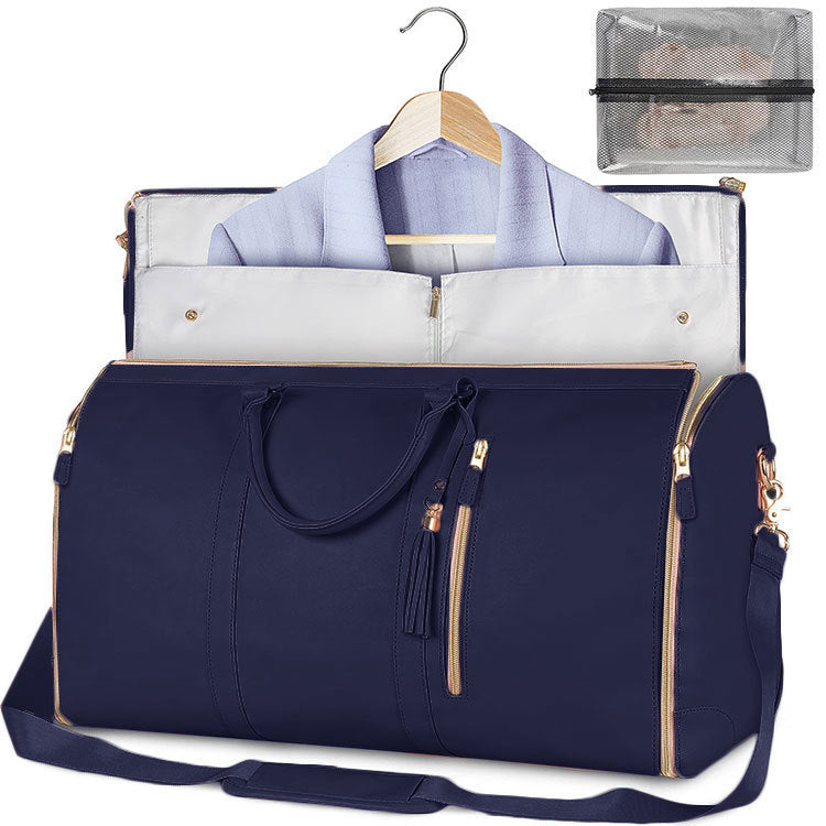 Large Capacity Travel Duffle Bag Women's Handbag Folding Suit Bag Waterproof.