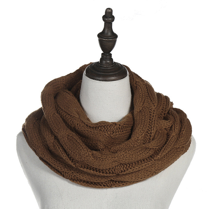 Autumn And Winter Hundred Towers Warm Knitted Scarf