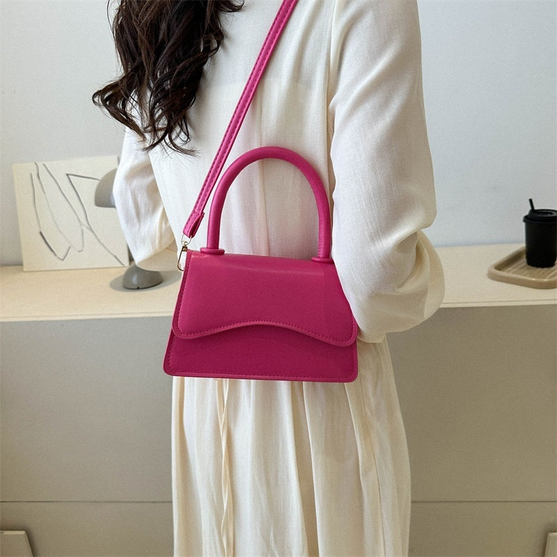 Fashion Handbag Simple Solid Color Tote