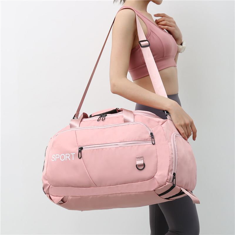 Luggage Bags For Women Oxford for Fitness, Gym Shoulder, Waterproof, Travel Backpack With Shoes Compartment