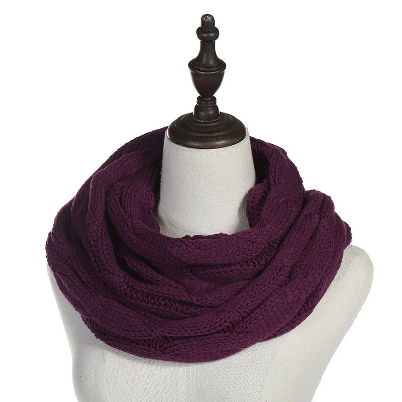 Autumn And Winter Hundred Towers Warm Knitted Scarf