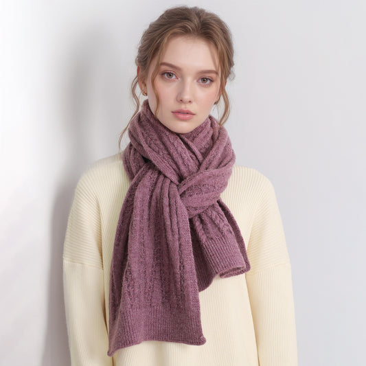 European And American Autumn And Winter Thickening Warm Wool Scarf